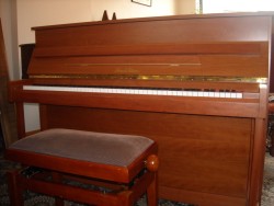  Piano droit Pearl River 110 Tradition Merisier Satiné